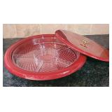 Red Relish Tray in Original Box