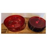 14 Plastic Plates & (1) Plastic Serving Bowl