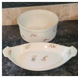 (2) Versailles Porcelain Baking Dishes