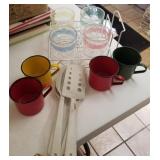(4) Metal Mugs and More