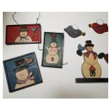Wooden Snowmen Decor