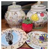 Strawberry Lidded Japanese Candy Dish