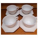 Set of 4 Wisteria Cups and Saucers