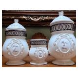 3 Piece Bistro de Paris Canister Set