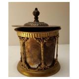 Round Brass Decorative Box
