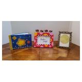 Lot Of 2 Frames + Photo Memory Book