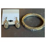 Matching Earrings & Cuff Bracelet