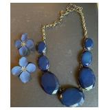Bubble Statement Necklace & Flower Earrings