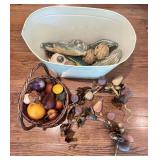 Artificial Fruit Decor Basket
