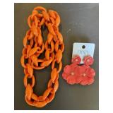 Link Necklace and Earrings
