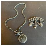 Charm Necklace & Pin