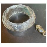 Bangle Bracelet & Seahorse Pin