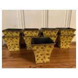 (9) 5.5in. Plastic Sunflower Planters