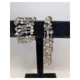 Clear Beaded Bracelet and Necklace