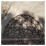 26x16in Cast Iron Half Circle Mat