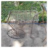 24x13x28in Metal Bar Cart