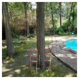 Metal Garden Fence & (2) Small Trellises