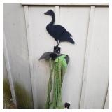 Goose Hose Holder and Green Expandable Hose