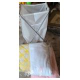 (3) Blankets and Laundry Hamper