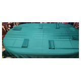 Green Formal Tablecloth and Napkins