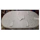 Cream Formal Tablecloth and Napkins