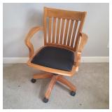 Wood Rolling Office Chair