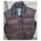Brown Puffy Ski Vest