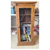 Media Cabinet with Contents