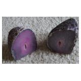 (2) Purple Geodes