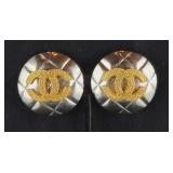 Chanel Logo Clip-on Earrings