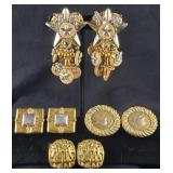 (4) Pair Fashion Clip-on Earrings