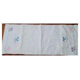 *Embroidered Flower Table Runner