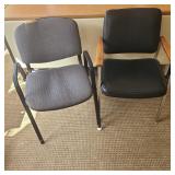 (2) Black Chairs (2) Black Chairs