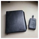 Leather Portfolio & TI Calculator in Case Leather Portfolio & TI Calculator in Case