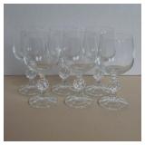 (6) Crystal Wine Glasses (6) Crystal Wine Glasses