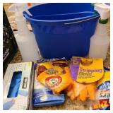 Bucket of Gloves & Spray Bottles Bucket of Gloves & Spray Bottles