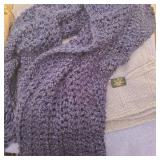 (2) Blue Blankets & Knit Shawl (2) Blue Blankets & Knit Shawl