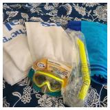 (2) Patio Tablecloths, Pool Gear & Towels (2) Patio Tablecloths, Pool Gear & Towels