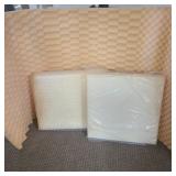 (2) Foam Cushions & Eggcrate (2) Foam Cushions & Eggcrate