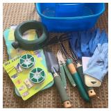 Blue Gardening Tool Bucket Blue Gardening Tool Bucket