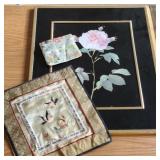 16.5x20 Framed Rose & Silk Tapestry 16.5x20 Framed Rose & Silk Tapestry