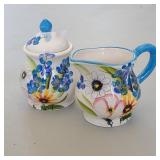 Yalls Texas Store Hand Painted Cream & Sugar Bowls Yalls Texas Store Hand Painted Cream & Sugar Bowls