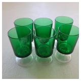 (6) Green Glasses (6) Green Glasses