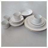 Gibson Gold Rimmed 4 Place Settings Gibson Gold Rimmed 4 Place Settings