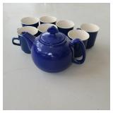Chantal Blue Teapot & 7 Japan Mugs Chantal Blue Teapot & 7 Japan Mugs