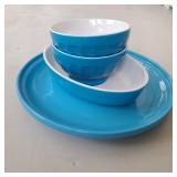 (4) Assorted Blue Dishes (4) Assorted Blue Dishes