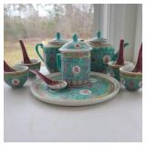 (13) Teal Serving Items (13) Teal Serving Items