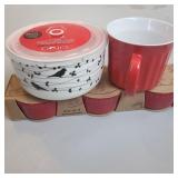 3 Ramekins, Soup Bowl & Mug 3 Ramekins, Soup Bowl & Mug