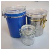 (3) Cannisters (3) Cannisters