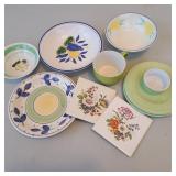 Green & White Dishes Green & White Dishes